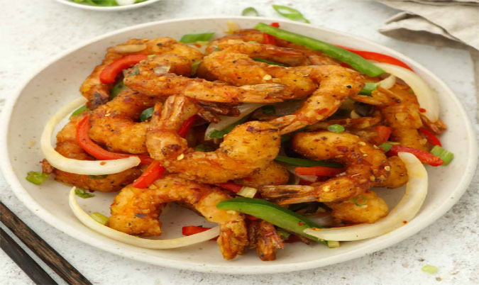 Salt and Pepper Prawns