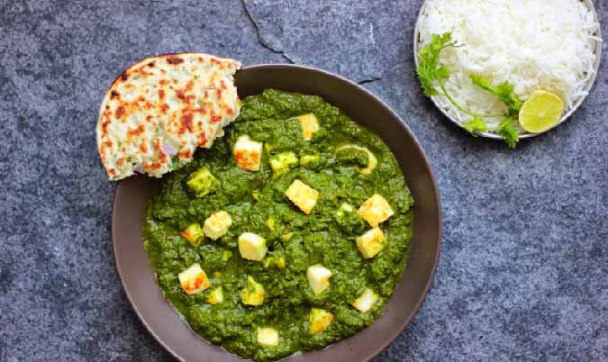 Palak Paneer Kulcha