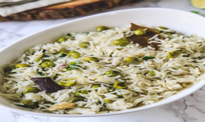 Peas Pulao (serves 2)