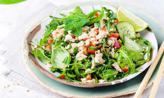 Chicken Mince with Lime Dressing (Larb Gai)