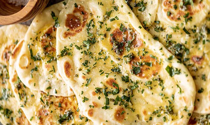 Cheese and Garlic Naan