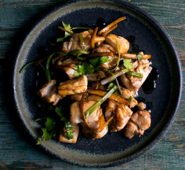 Chicken with Ginger Shallot