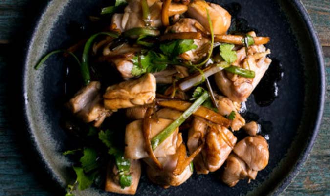 Chicken with Ginger Shallot