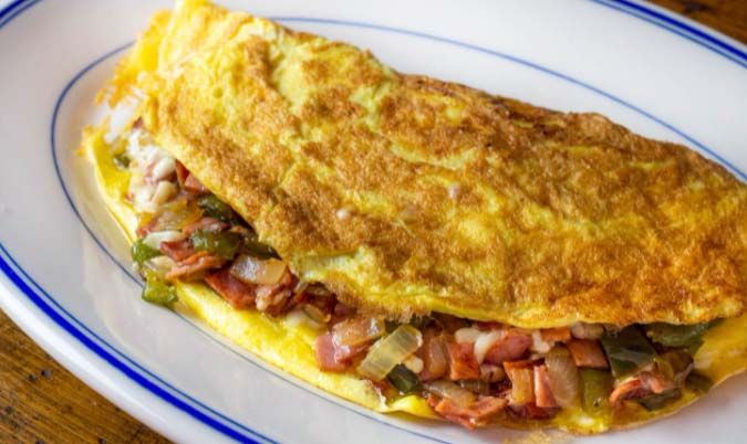 Chicken & Onion Omelette