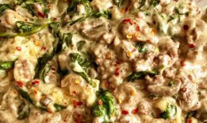 Spinach, Chicken and Cheese