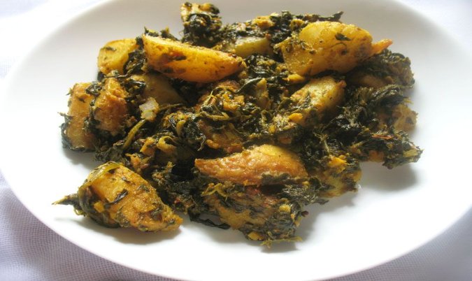 Aloo Saag (Potato & Spinach)