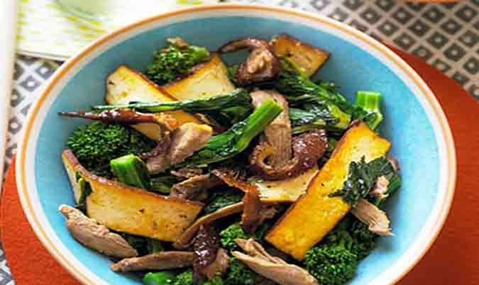 Roasted Duck With Chinese Broccoli