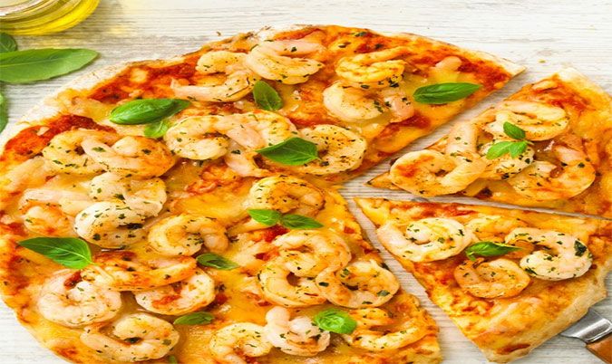 Garlic Prawns - Seafood Pizza
