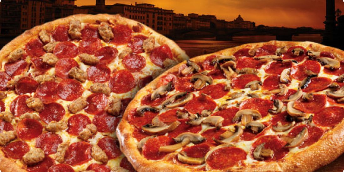 2 Large Pizzas