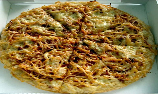 Spaghetti Bolognese Pizza