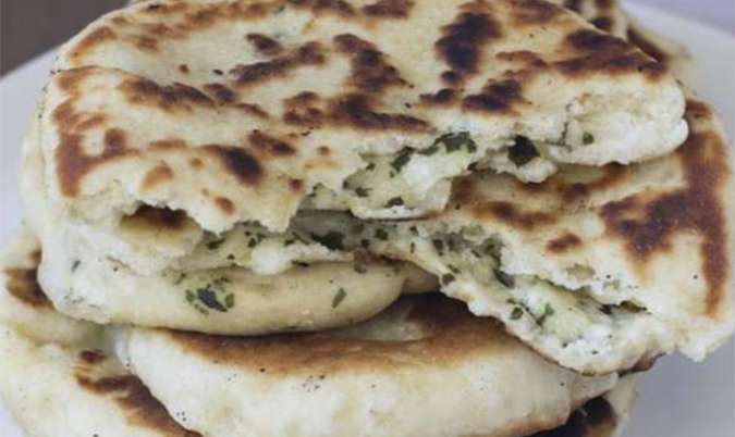 Cheese and Herb Naan