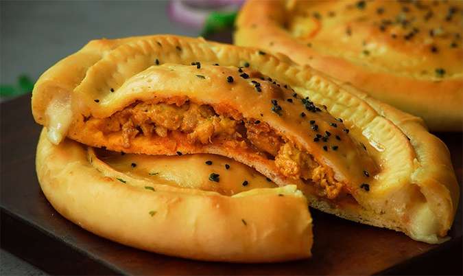 Chicken and Cheese Naan