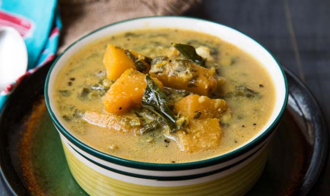 Pumpkin and Spinach Curry