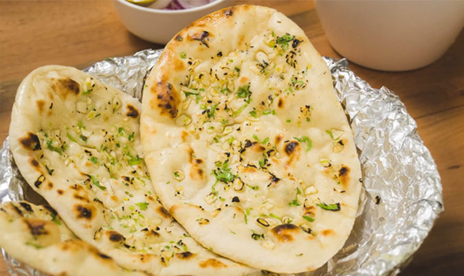 Onion and cheese naan