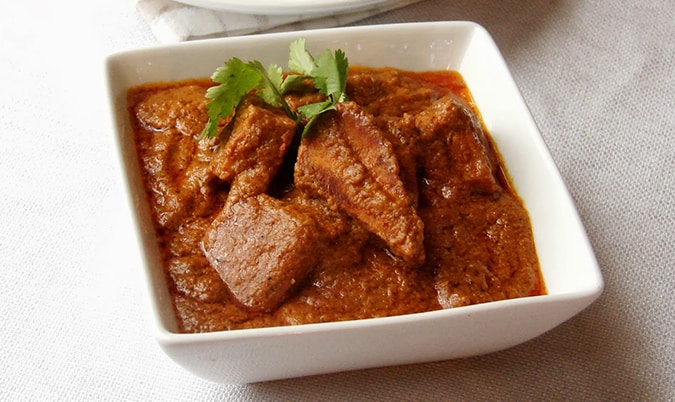 Fish vindaloo hot spicy curry