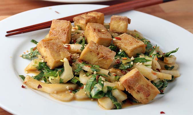 Deep-Fried Tofu Salad