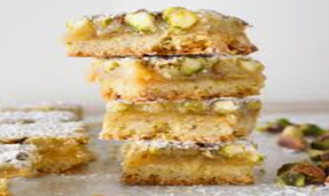 Lemon Pistachio Slice