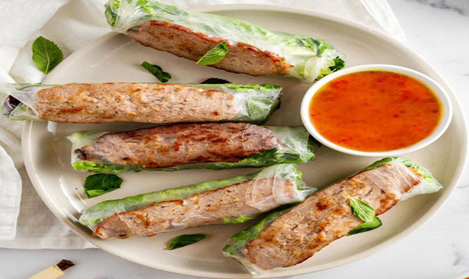 Grilled Pork Rice Paper Roll