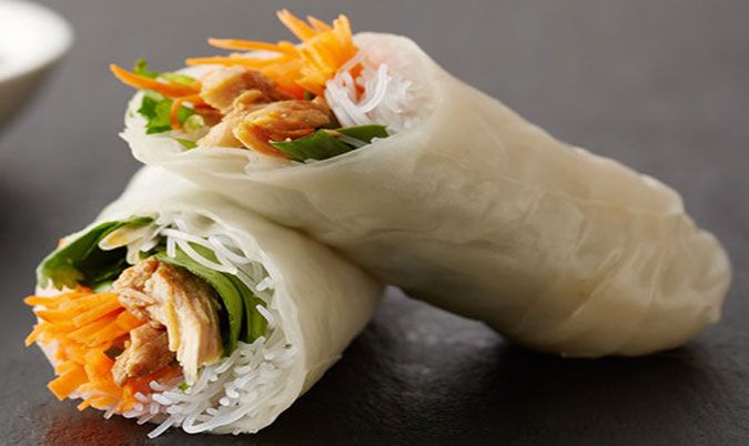 Grilled Chicken Rice Paper Roll