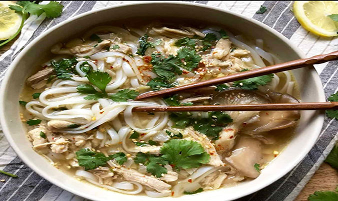 Chicken Rice Noodle Soup