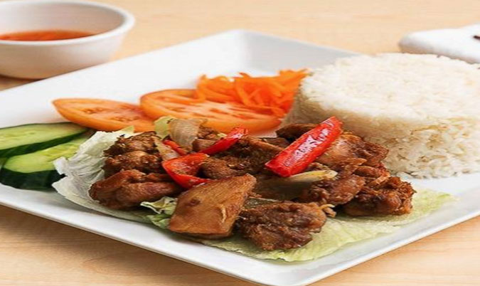 Grilled Chicken with Steamed Rice