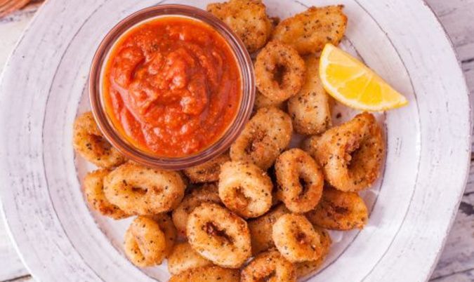 Crumbed Squid Rings Meal