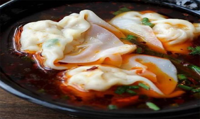 Wontons in Chilli Oil Broth