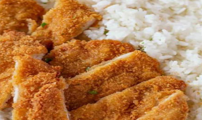 Crispy Chicken with Rice