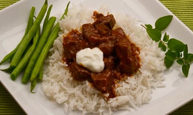 Braised Beef and Rice