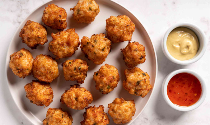 Shrimp Pork Bread Balls