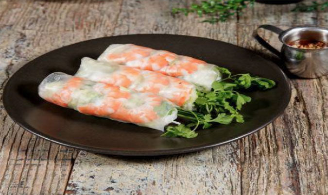 Prawn Rice Paper Roll