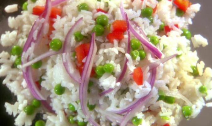 1 Dishes with Steamed Rice and salad