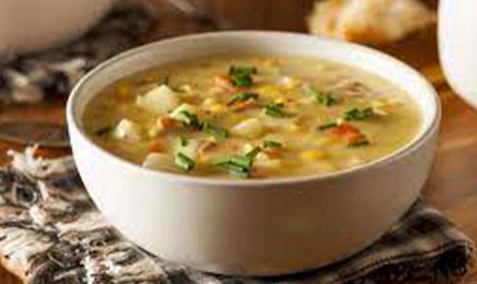 Chicken and corn Soup
