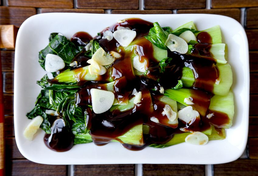 Bok Choy with Oyster Sauce