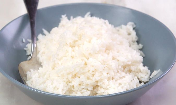 steamed jasmine rice