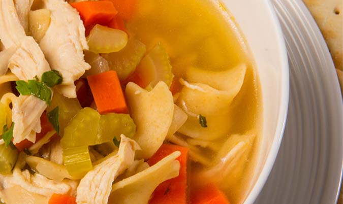 Chicken noodles soup