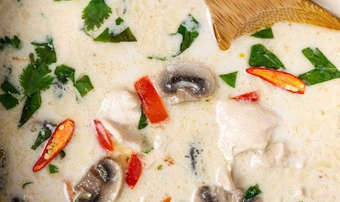 Tom Kha Gai (Creamy Chicken Soup)