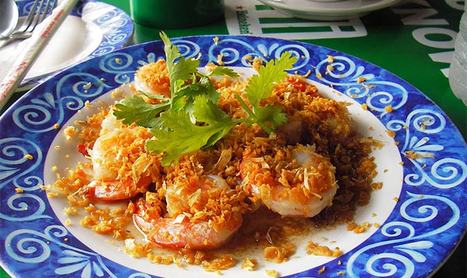 Pla Mel yang(grilled calamari,side salad)