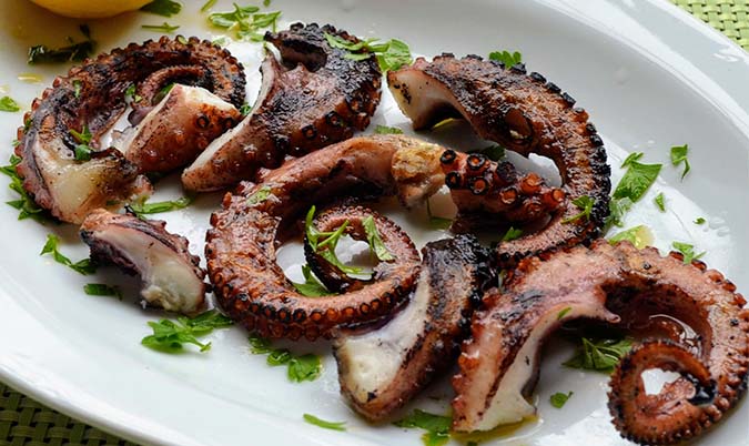 Barbecued Octopus