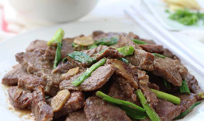 Beef with Ginger Shallot