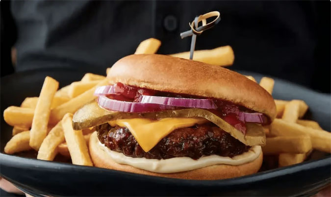 Old school beef burger (code:208)