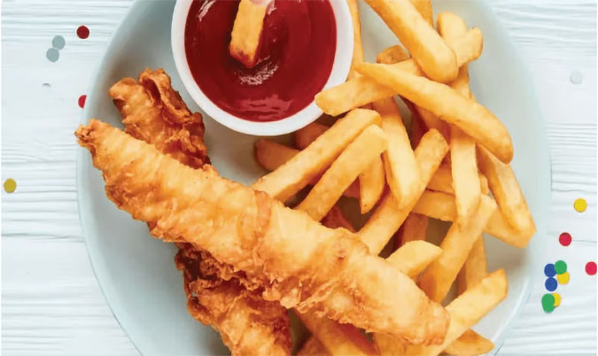 Big fish fillet and chips (code:301)