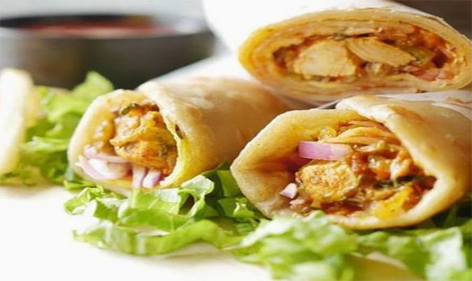Chicken chutney roll