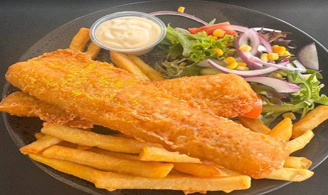 Fish N Chips, battered