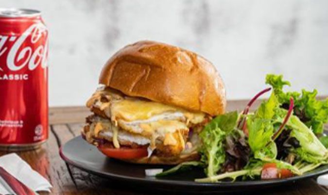 DOUBLE DEN CHICKEN BURGER