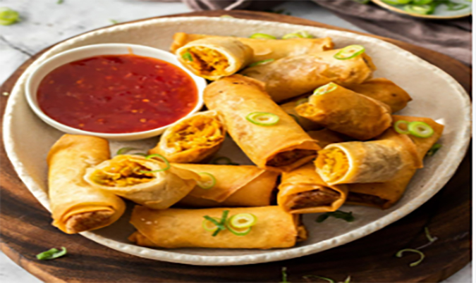 Vegetarian Spring Rolls (4)