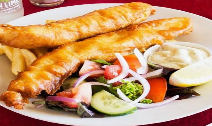 Battered flathead FISH