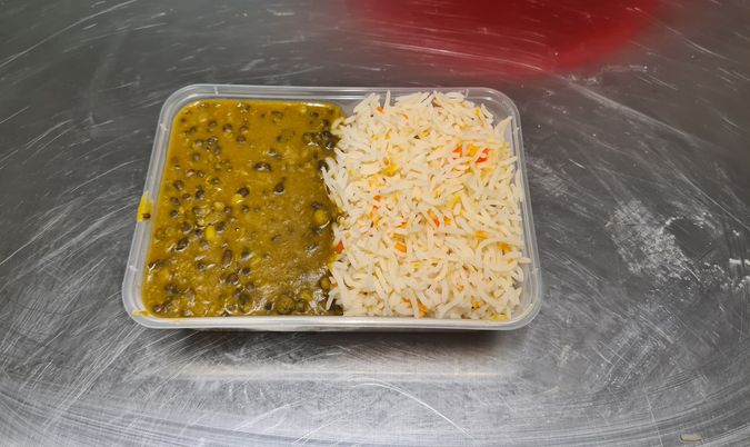 Chole / Daal with rice