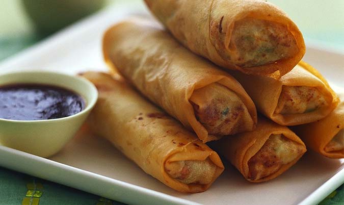 Beef & Cheese Spring Rolls