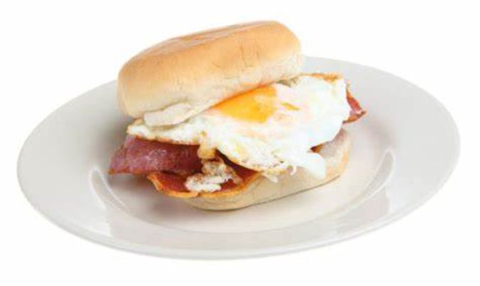 Egg and Bacon Roll